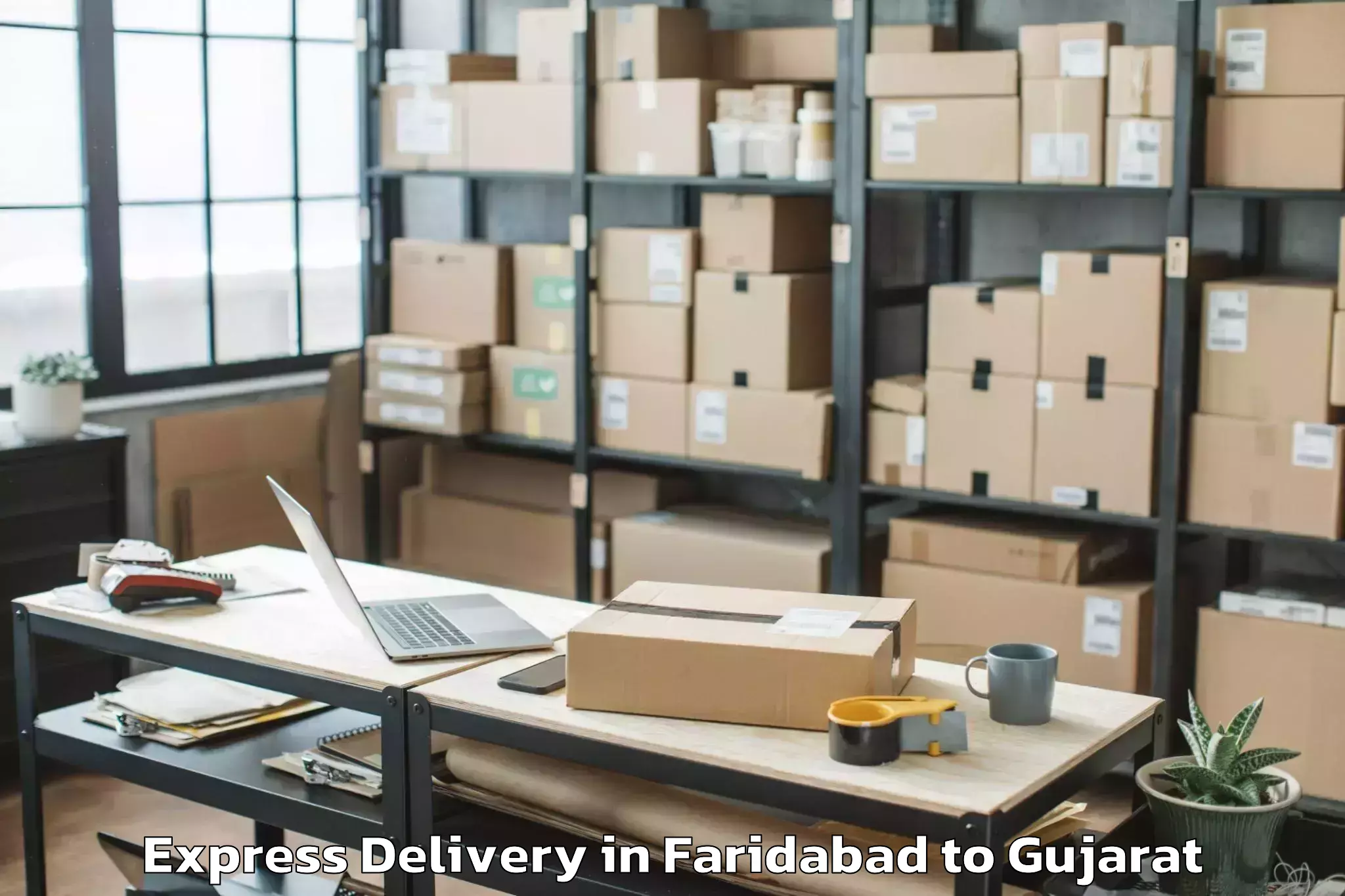 Leading Faridabad to Talaja Express Delivery Provider